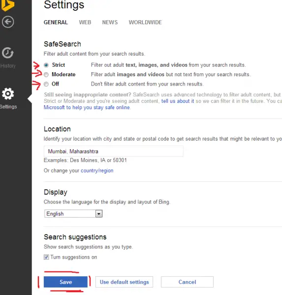 set safe search on bing - Video Search Engine at Search.com
